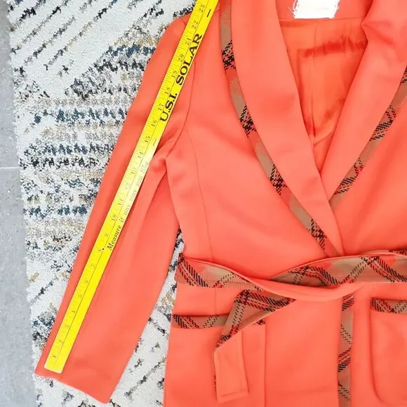 Phyllis De Trano Vintage Orange Blazer Jacket 1960's 70's Retro Womens Clothing - Picture 11 of 13